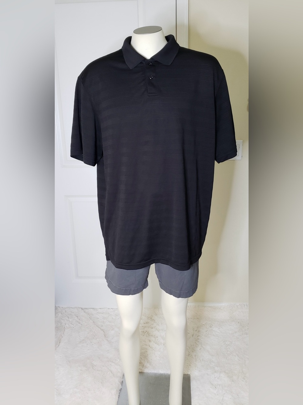 Haggar Men's Black Polo Shirt Size XL